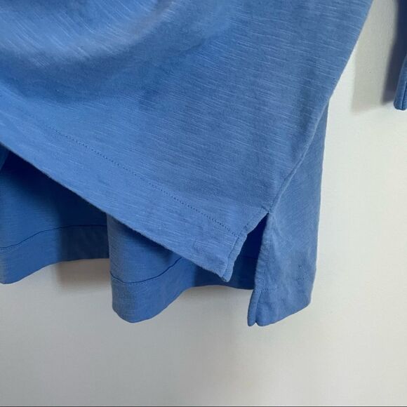 NEW ✨ Habitat Cuffed Boat-Neck Top In Vista Blue Small - Picture 7 of 9